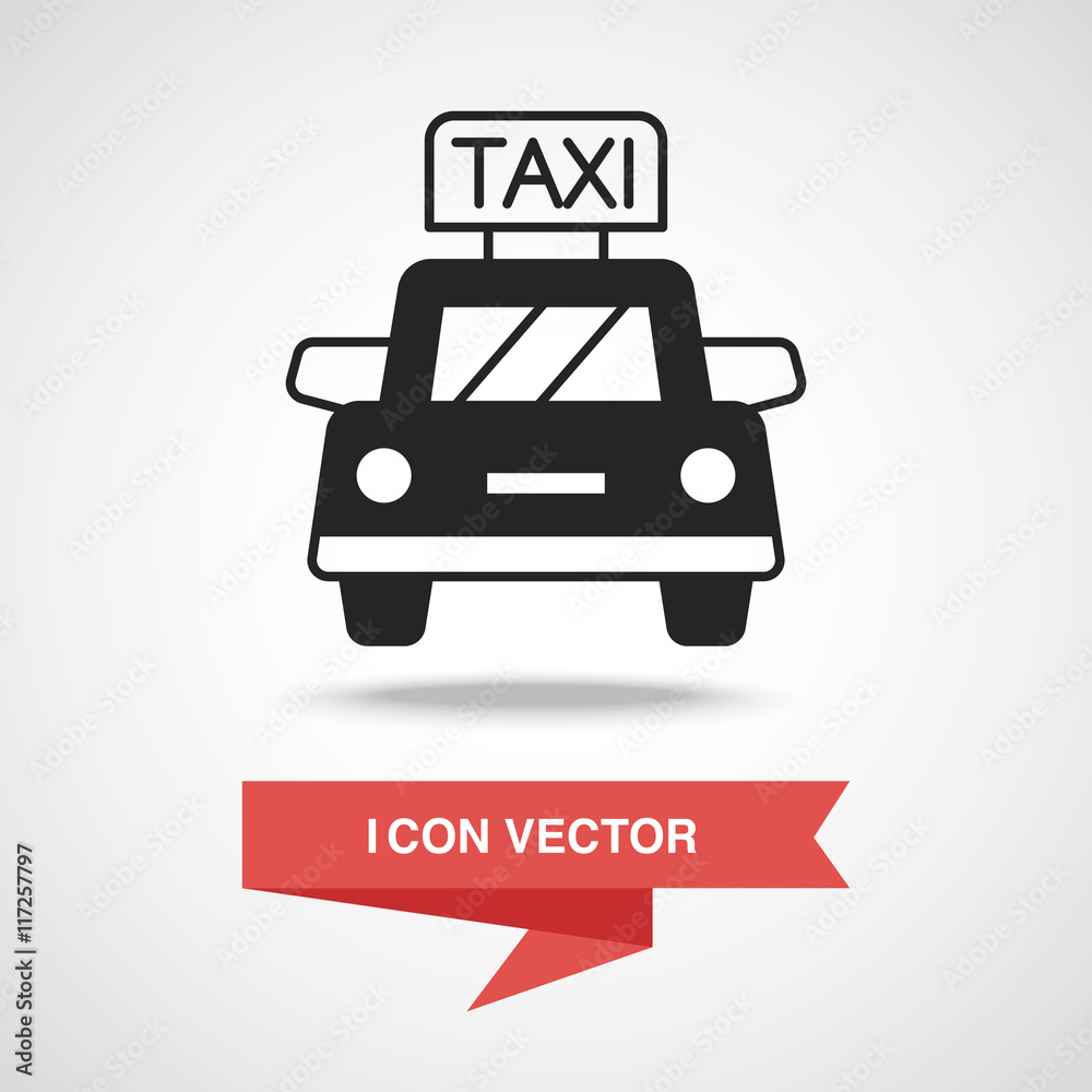 Wall mural taxi icon