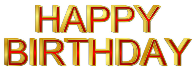 Happy Birthday - 3D illustration