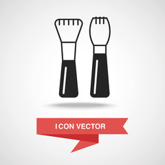 Fototapeta premium makeup brush icon