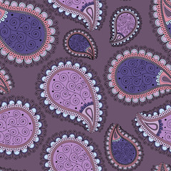 pattern based on traditional Asian elements Paisley