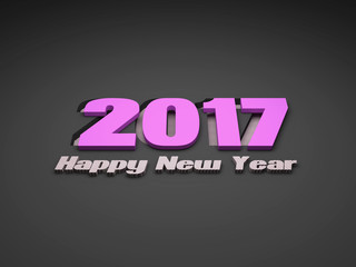 Fototapeta premium New Year 3D Rendering Image