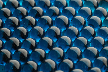 background blue glass balls