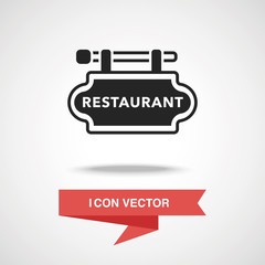 restaurant sign icon
