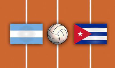 Argentina vs Cuba Volleyball