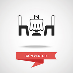 dinner table icon