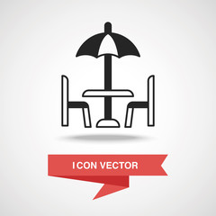 outdoor table icon