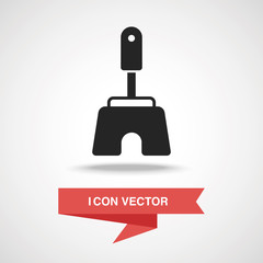 Toilet plunger and brush icon