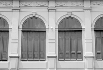 Classic window , Black and white