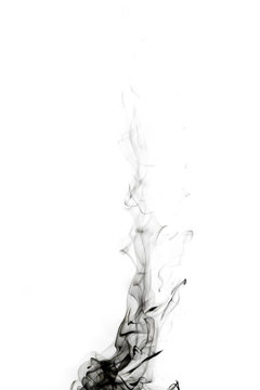 Abstract smoke moves on a black background