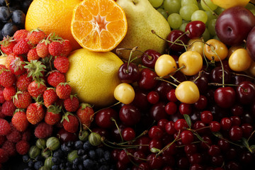 fruits and berries background