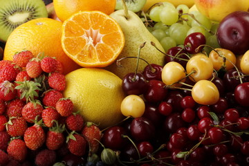 fruits and berries background