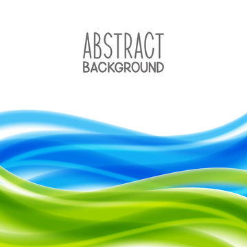 Abstract background with blue and green elements 