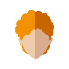 Avatar male concept represented by man head icon. Isolated and flat illustration