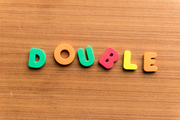 double colorful word