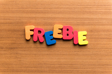 freebie colorful word