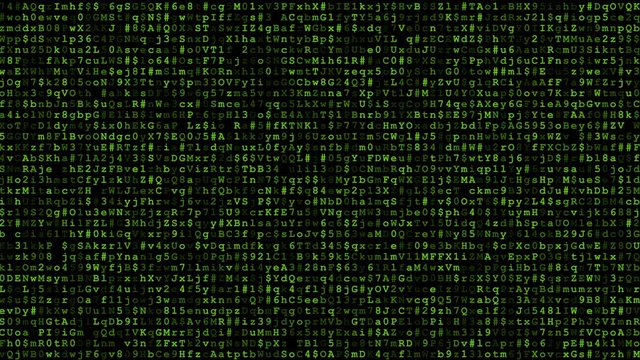 Running encrypted data