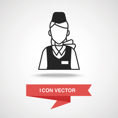 flight attendant icon