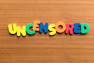 uncensored colorful word