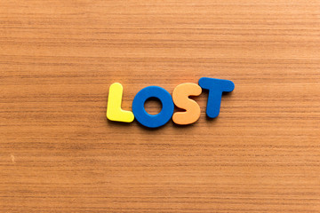 lost colorful word