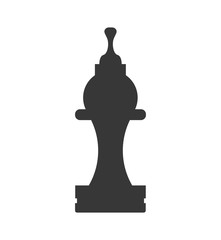 Game concept represented by chess icon. Isolated and flat illustration
