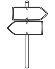 flat design traffic sign icon vector illustration