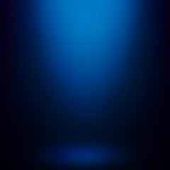 Abstract blue gradient background. Used as background for product display - Vector