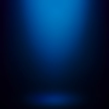 Abstract blue gradient background. Used as background for product display - Vector