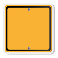 flat design traffic sign icon vector illustration