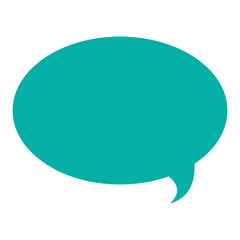 flat design conversation bubble icon vector illustration