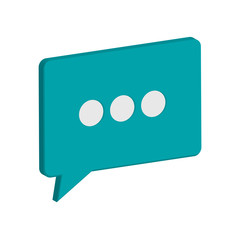 flat design conversation bubble icon vector illustration