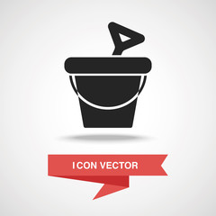 sand bucket icon