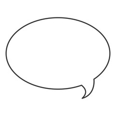 flat design conversation bubble icon vector illustration