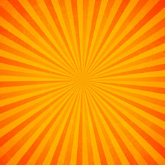 Sun rays, Old paper with stains - Vector