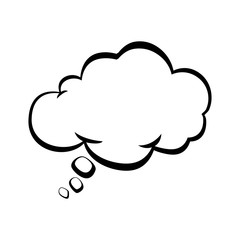 Communication concept represented by bubble icon. Isolated and flat illustration