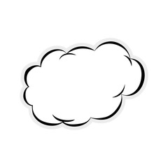 Communication concept represented by bubble icon. Isolated and flat illustration