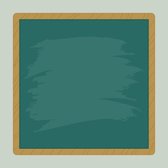Square Blank Chalkboard Vector