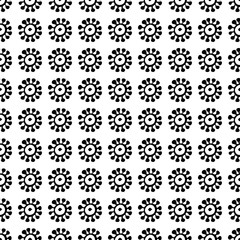 Ethnic boho seamless pattern with decorative flowers. Print. Cloth design, wallpaper.