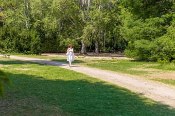 woman in a park
