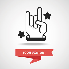 rocker hand icon