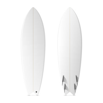 Blank surfboard template