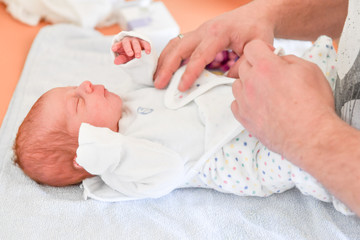 Obraz na płótnie Canvas Baby direkt nach der Geburt 
