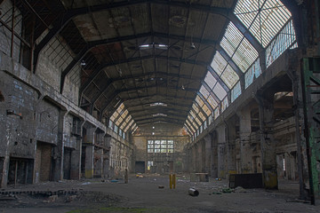 In the old factory, HDR image