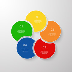 Vector business template for presentation.