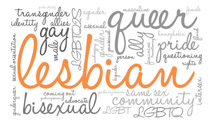 Lesbian Word Cloud