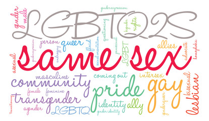 Same Sex Word Cloud