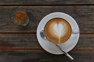 Hot coffee.
