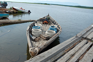 Obraz premium fishing boat at Baika