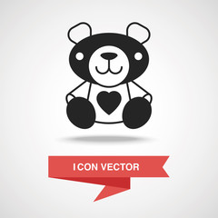 Fototapeta premium bear doll icon