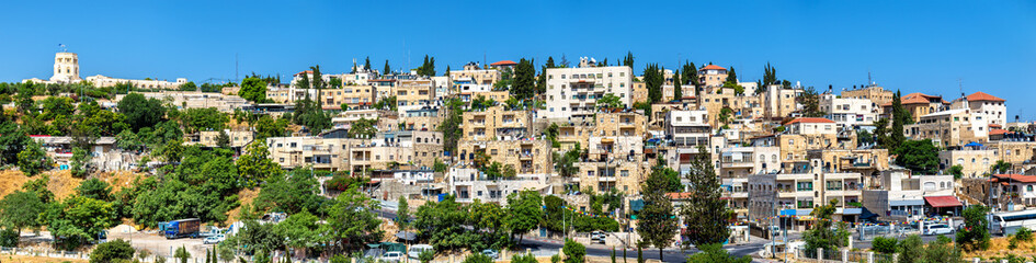 Fototapeta na wymiar View of Arab neighborhoods in Jerusalem