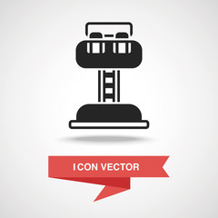amusement park drop tower icon
